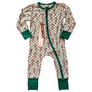 Spearmint Love | Candy Cane Checkered Print Convertible 12-18